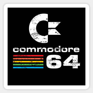 Commodore 64 Retro Logo. Sticker